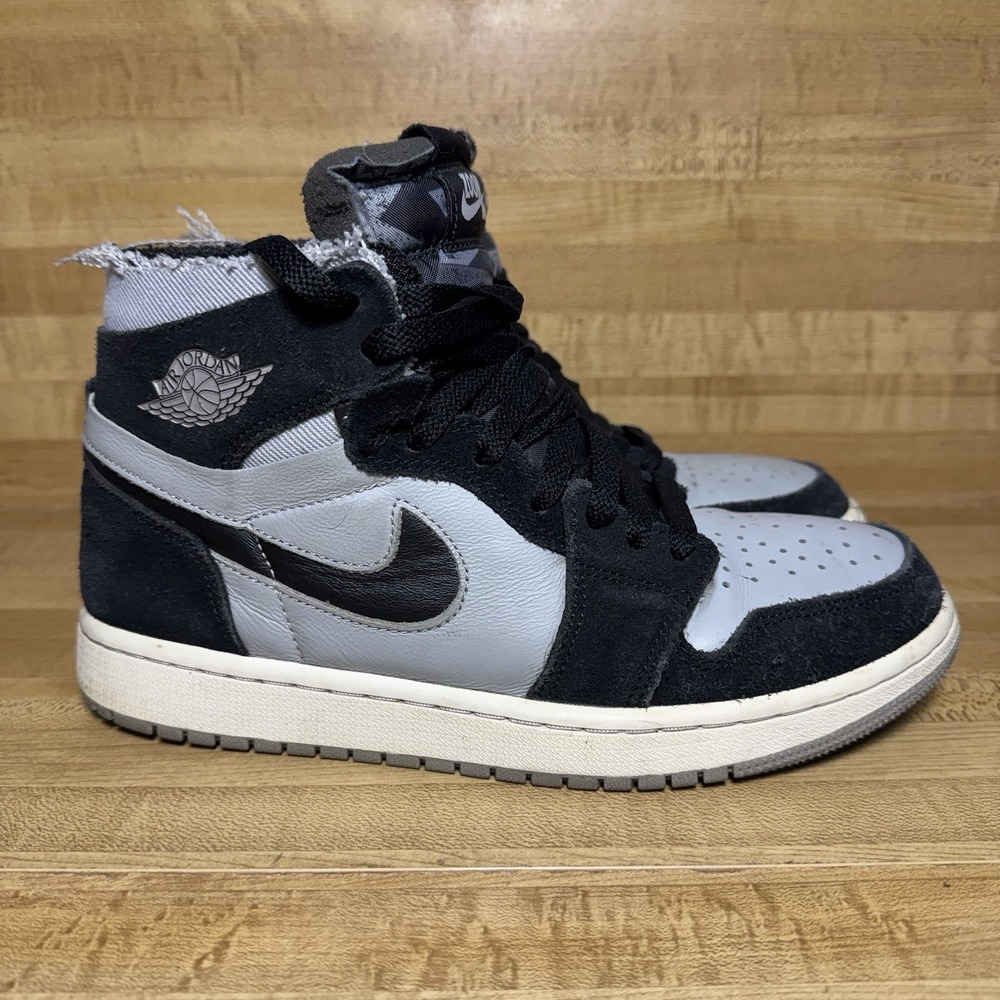 Nike Air Jordan 1 Zoom Air CMFT Black Smoke Gray Jordan 1 High Top Mens Size 8